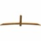 Ekena Millwork Bellingham Rough Sawn Timber Gable Bracket, Western Red Cedar, 84"W x 28"H x 2"D x 4"F, 8/12 Pitch GBW084X28X0204BEL00RWR - alternate 2